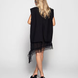 Colete Ti.Amo Oversize Com Guipura