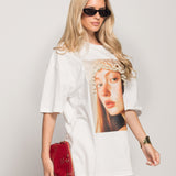 T-Shirt Ti.Amo Girlie & Pérolas 3D