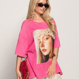 T-Shirt Ti.Amo Girlie & Pérolas 3D