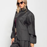 Blazer Ti.Amo Gola Efeito Pele