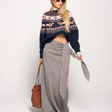 Saia Ti.Amo Riscas Verticais E Horizontais