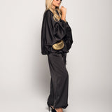 Twinset Ti.Amo Acetinado Bomber + Calça