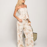 Calça Ti.Amo Padrão Floral & Rasgos