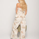 Calça Ti.Amo Padrão Floral & Rasgos