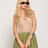 Top Ti.Amo Missangas & Strass
