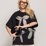 T-Shirt Ti.Amo Laços Aplicados