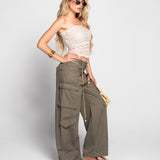 Calça Ti.Amo De Ganga Cargo Wide Leg