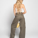 Calça Ti.Amo De Ganga Cargo Wide Leg