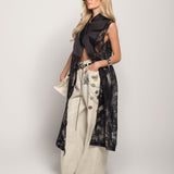 Calça Ti.Amo De Ganga Wide Leg Motivos Acessórios