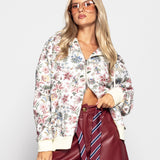 Casaco Ti.Amo De Felpa Estampado Floral