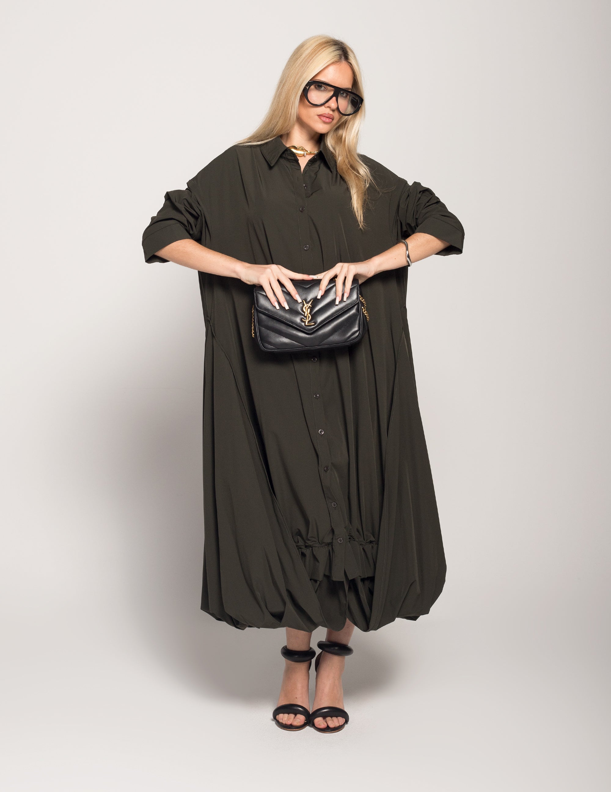 Vestido Camiseiro Ti.Amo Recortes Laterais