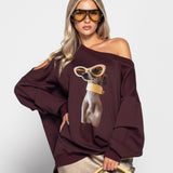 Camisola Ti.Amo De Felpa Stylish Dog