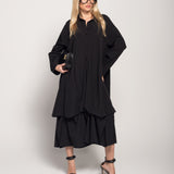 Vestido Camiseiro Ti.Amo Pregas Abalonadas