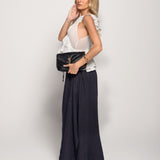Calça Flare Aberturas Laterais
