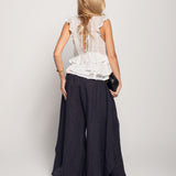 Calça Flare Aberturas Laterais