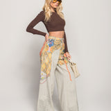 Calça Ti.Amo De Ganga Wide Leg Estampada