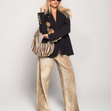 Calça Ti.Amo Wide Leg De Ganga Bambi