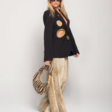 Calça Ti.Amo Wide Leg De Ganga Bambi