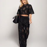 Calça Pantalona Ti.Amo Guipura