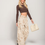 Calça Ti.Amo De Ganga Baloon Jacquard