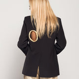 Blazer Ti.Amo Ilustrações Douradas Perfuradas