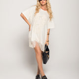 T-Shirt Ti.Amo Bordado Laços Strass