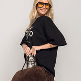 T-Shirt Ti.Amo Estampado Tipo Desgastado