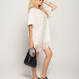 T-Shirt Ti.Amo Bordado Laços Strass