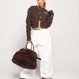 Calça Ti.Amo De Ganga Wide Leg Com Cinto