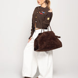 Calça Ti.Amo De Ganga Wide Leg Com Cinto