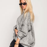 Sweat Ti.Amo Leo print Degradé