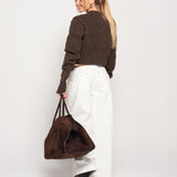 Calça Ti.Amo De Ganga Wide Leg Com Cinto