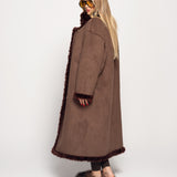 Sobretudo Ti.Amo Reversível Suede & Pêlo