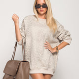 Sweat Ti.Amo Leo print Degradé