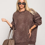 Sweat Ti.Amo Leo print Degradé