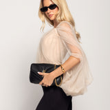 Blusa Ti.Amo Com Tule Sobreposto