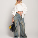 Calça Ti.Amo De Ganga Baloon Com Efeito Invertido