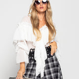 Blusa Ti.Amo Folhos Plissados