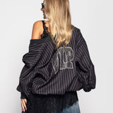 Bomber Ti.Amo Cropped Botões Irreverentes