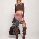 Saia Ti.Amo Assimétrica Patchwork