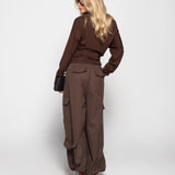Calça Ti.Amo Cargo Cinto Tipo Gravata