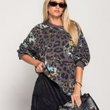 Sweat Ti.Amo Leo Print Multicolor