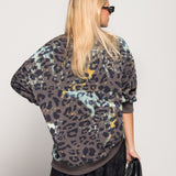 Sweat Ti.Amo Leo Print Multicolor