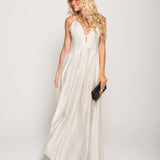 Vestido Ti.Amo Longo Risca Diplomática Decote Glamour