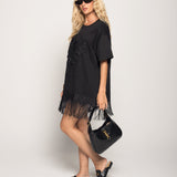 T-Shirt Ti.Amo Bordado Laços Strass