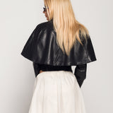 Casaco Ti.Amo Cropped Oversize Efeito Pele