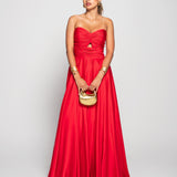 Vestido Glamour Decote Drapeado Tipo Nó