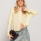 Casaco Cropped Ti.Amo De Malha