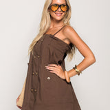 Vestido Ti.Amo Curto Múltiplos Botões