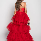 Vestido Glamour Barra Strass Tule Glitter
